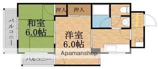 ベルメゾン高倉【6階】の間取り