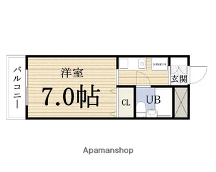 アインス中宮【1階】の間取り