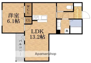 キャトルセゾン【2階】の間取り