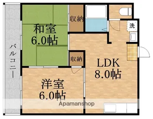 ハイツプライム【3階】の間取り