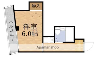 パークサイド内代【5階】の間取り