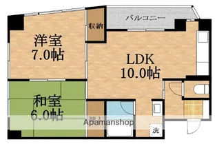 ハイツユートピア【4階】の間取り