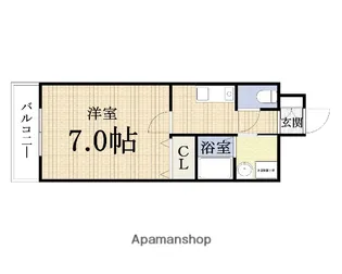 1Kの間取り画像