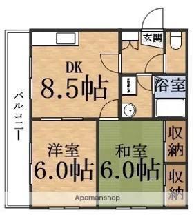 メゾンコトブキ新森【3階】の間取り