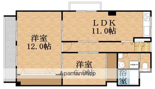 クローバーハイツ森小路1号棟【9階】の間取り