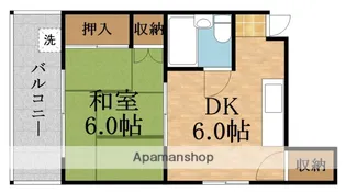 クリスタル高倉【4階】の間取り