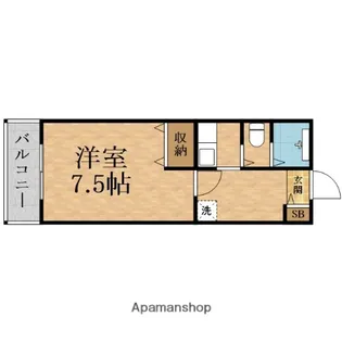 山村ハイツ【3階】の間取り