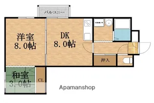杉本ビル【3階】の間取り