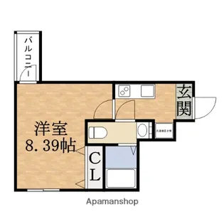 ロイヤルハイツ今市【2階】の間取り