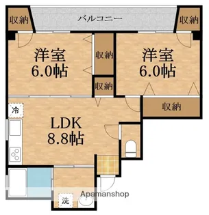 キースコート【4階】の間取り