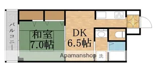 1DKの間取り画像