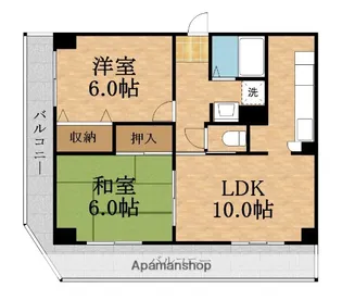 フロレアール都島【3階】の間取り
