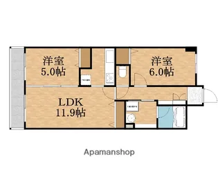 ラフィーネレジデンス【7階】の間取り