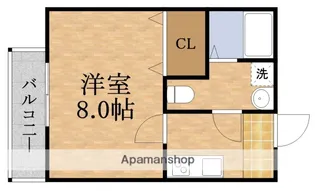 ドゥエリング大宮【5階】の間取り