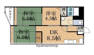 旭コーポ【8階】の間取り