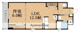 1LDKの間取り画像