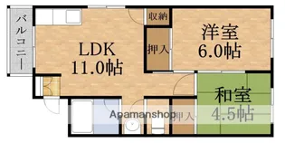 ふじマンション【3階】の間取り