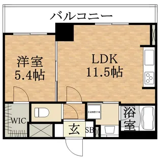 ザ・パークハビオ天満橋【6階】の間取り