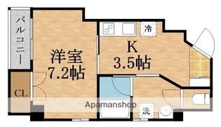 グランドールハタダビルディング2【6階】の間取り