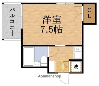 パレ・ドゥ・ナカミヤ【3階】の間取り