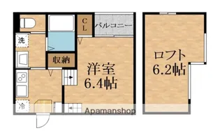 ハーモニーテラス大宮【1階】の間取り