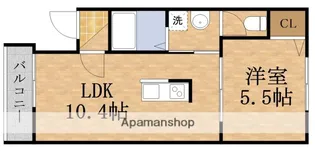 コンフォート都島【1階】の間取り