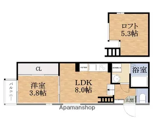 ハーモニーテラス大宮Ⅱ【1階】の間取り