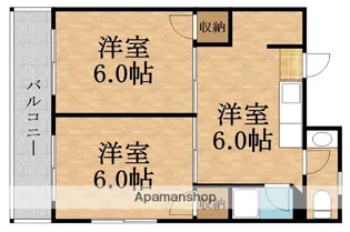 関目岡村マンション【4階】の間取り