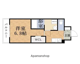 1Kの間取り画像