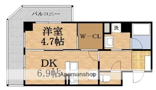 アドラブールKIKI【6階】の間取り