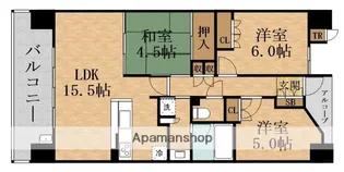 セントプレイスグランドプレミオ【6階】の間取り
