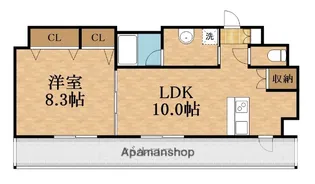 ララプレイス ザ・京橋ステラ【7階】の間取り