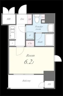 セイワパレス大今里【0504号室】の間取り