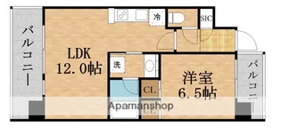 1LDKの間取り画像