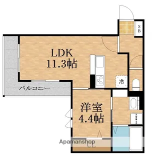 Blancheur(ブランシュール)関目【3階】の間取り