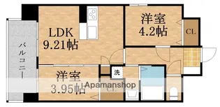 グランステディ城東中央【5階】の間取り