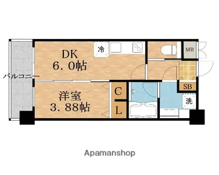 プレジオ関目 【6階】の間取り