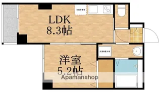 ラフィーネ高倉【4階】の間取り