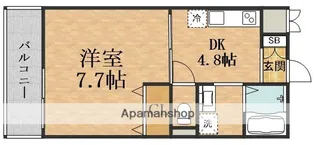 ノースキャッスル【3階】の間取り