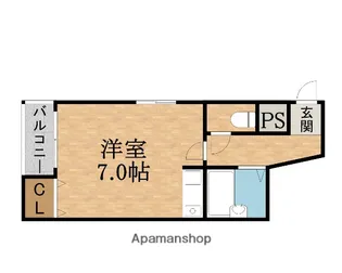 プチハイツ【4階】の間取り