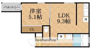 フジパレス城東諏訪サウスⅢ番館【3階】の間取り