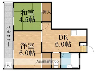 グランド・パレスジュイレー【6階】の間取り