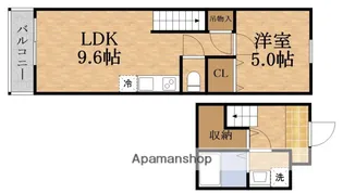 大阪府大阪市城東区東中浜5丁目【タウンハウス】の間取り