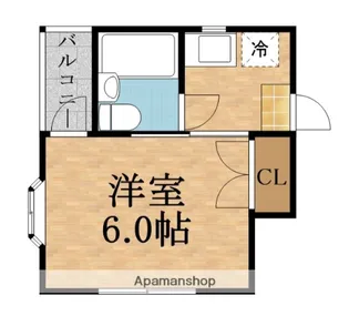 リバティー中央【5階】の間取り