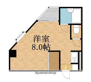 新森ロータリーマンション【4階】の間取り