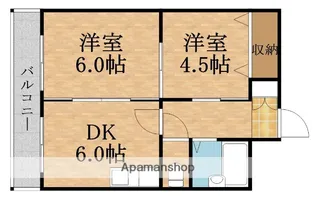 ARRONDIR諏訪Ⅰ号棟南【4階】の間取り