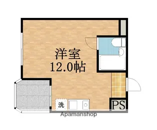 第二松山ハイツ【4階】の間取り