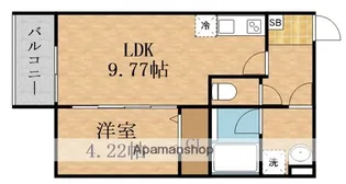 ブルーグレイス緑橋【2階】の間取り