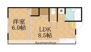 WESTヒルズ都島【2階】の間取り