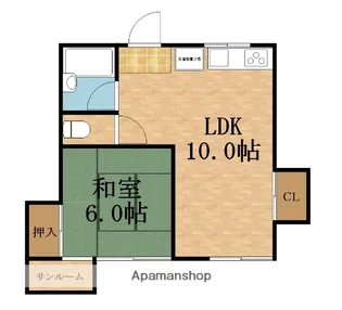 福岡マンション【3階】の間取り